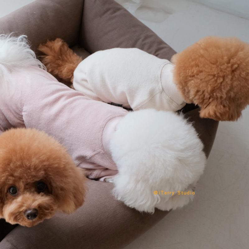 休闲四脚衣连体裤纯棉狗狗韩国