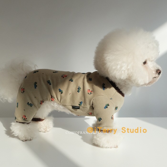 现货韩国como正品可爱小汽车狗狗