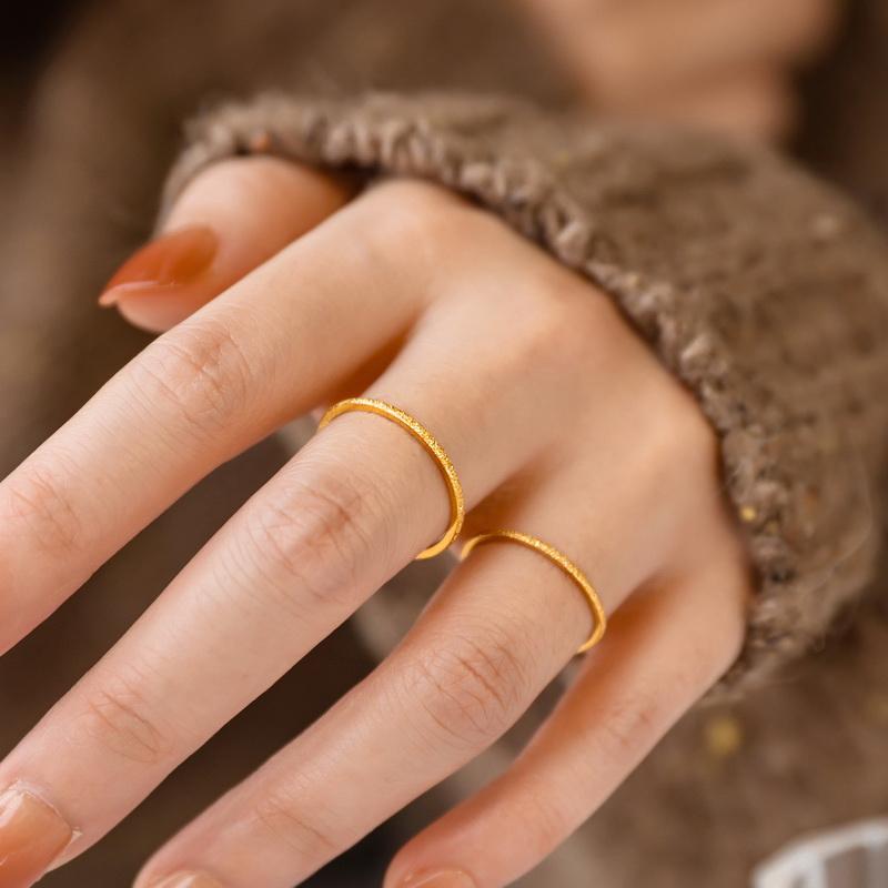 小众设计素圈显气质礼物戒指轻奢
