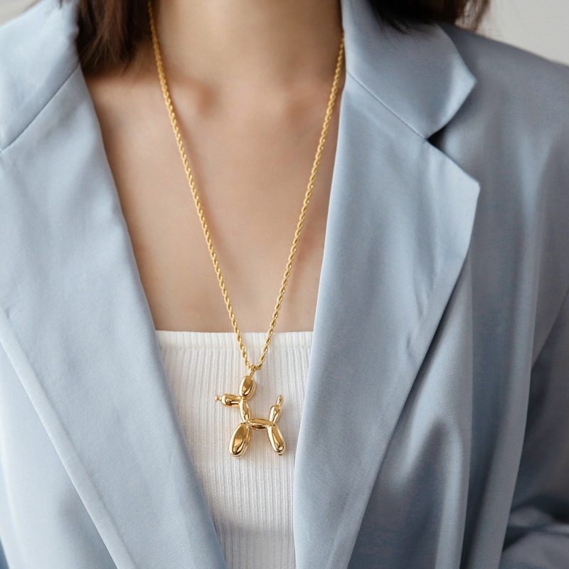 气球狗长时尚网红潮感不掉色项链