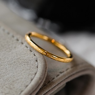 礼物 好运加倍百福戒指女指环食指戒高级感百搭时尚 不掉色 新中式