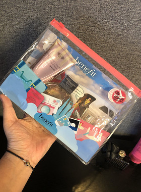 2024新款 出口欧美贝玲妃透明大容量密封防水化妆包收纳包