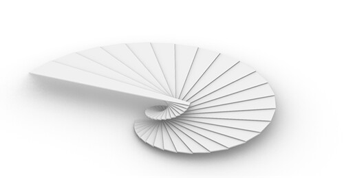 FY39 gh电池组扇柄螺旋台阶grasshopper参数化设计素材