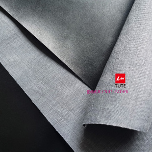 高级PU皮革面料黑色动漫服装道具装饰软包鞋材