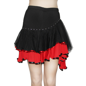 春夏新款拉丁舞服装镶钻不规则短裙广场舞服舞蹈裙拉丁舞裙演出服