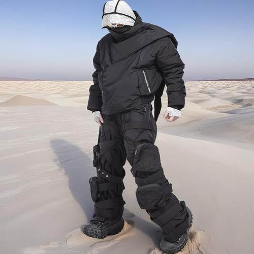 解构不对称羽绒服CHAUNK沙丘废土