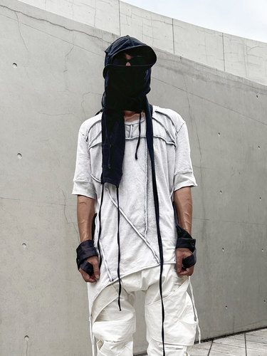 CHAUNK短袖沙丘废土做旧破洞T恤
