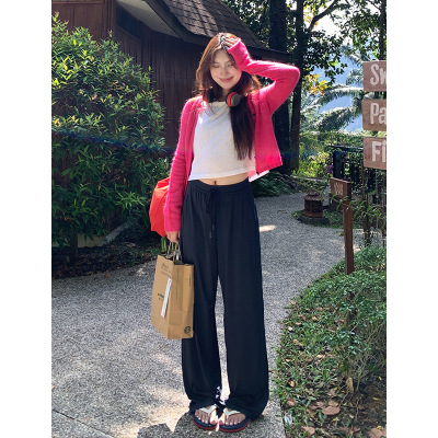 NT 垂感防晒裤女2026夏季弹力透气休闲薄款冰丝裤宽松凉感阔腿裤