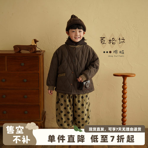 男童保暖棉服外套秋冬款棉袄