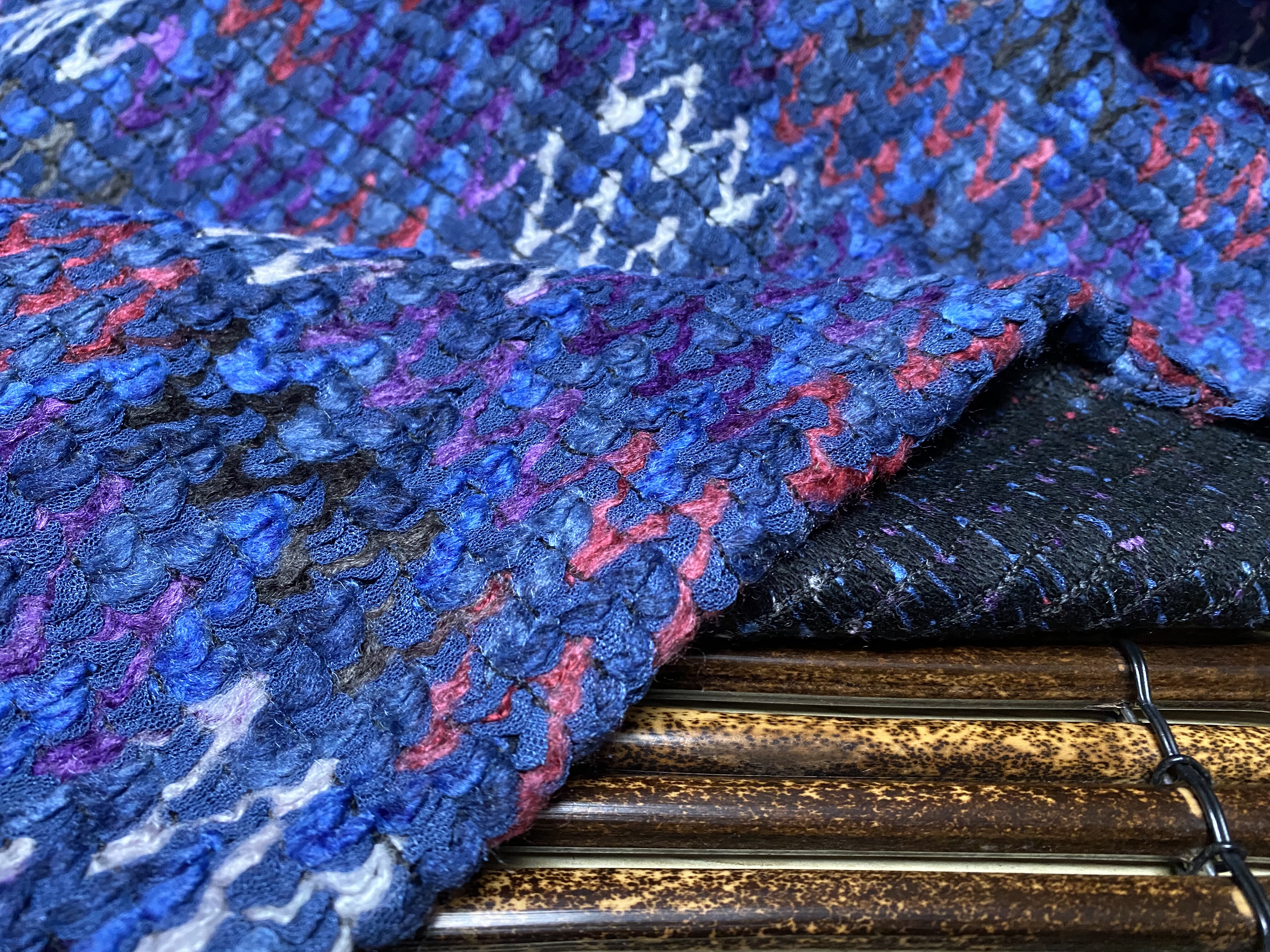 T1126 编织羊绒设计师布料1.5米乘1.5米