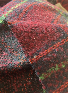 d0122 圈圈小香风羊绒设计师布料1.50米乘1.40