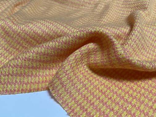 d0131 编织小香风羊绒设计师布料三米乘1.40