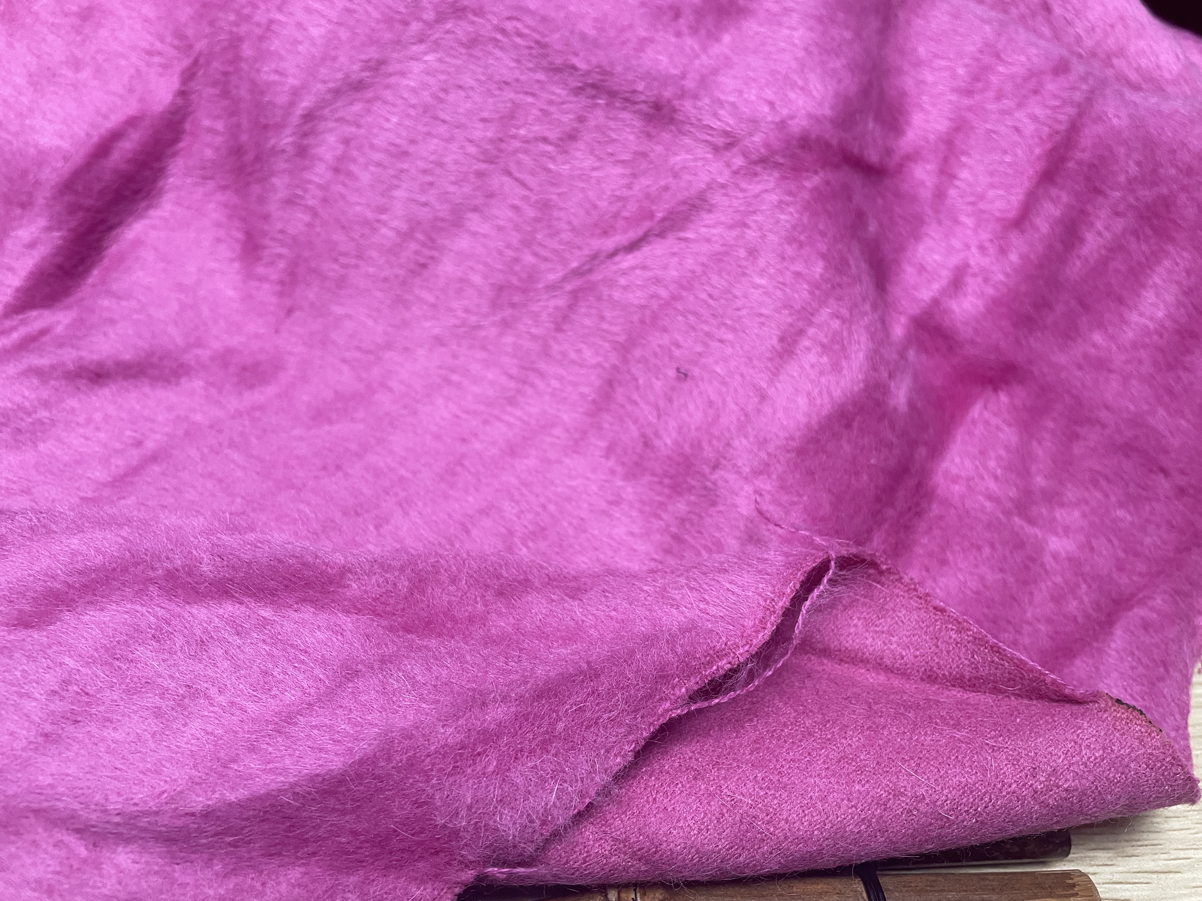 T1216日本蚕丝羊绒设计师布料3.3米×0.7米