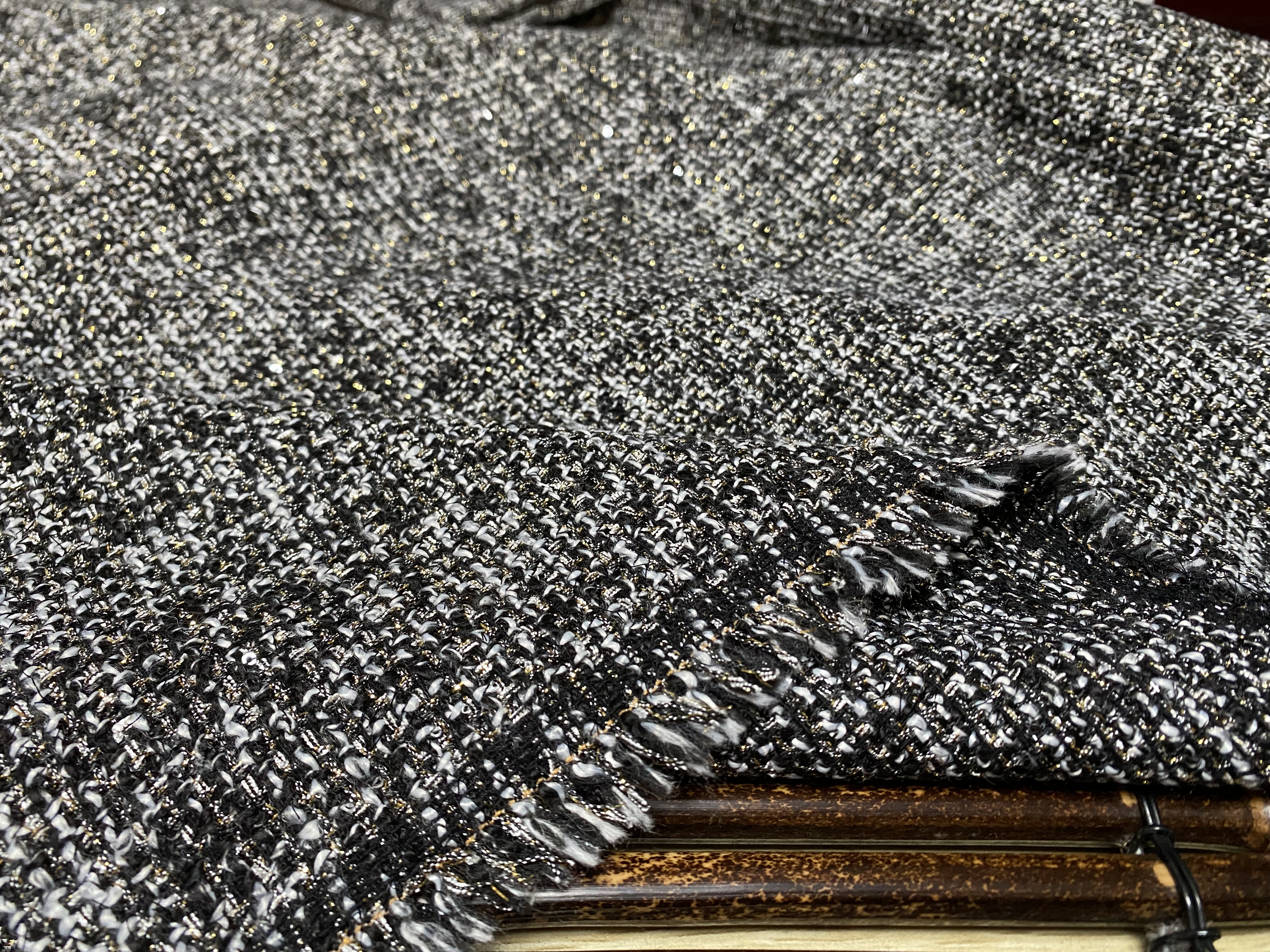 T1126 双面编织羊绒设计师布料1.5米×1.45米