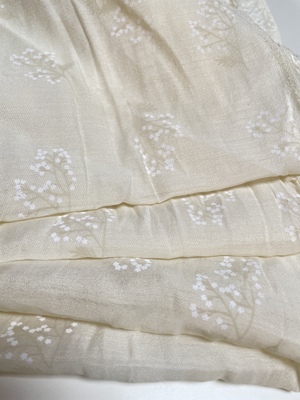 L04035 醋酸烂花设计师布料3.米乘1.4.米