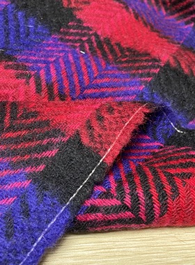 T104双面提花羊绒设计师布料1.5米乘1.4米