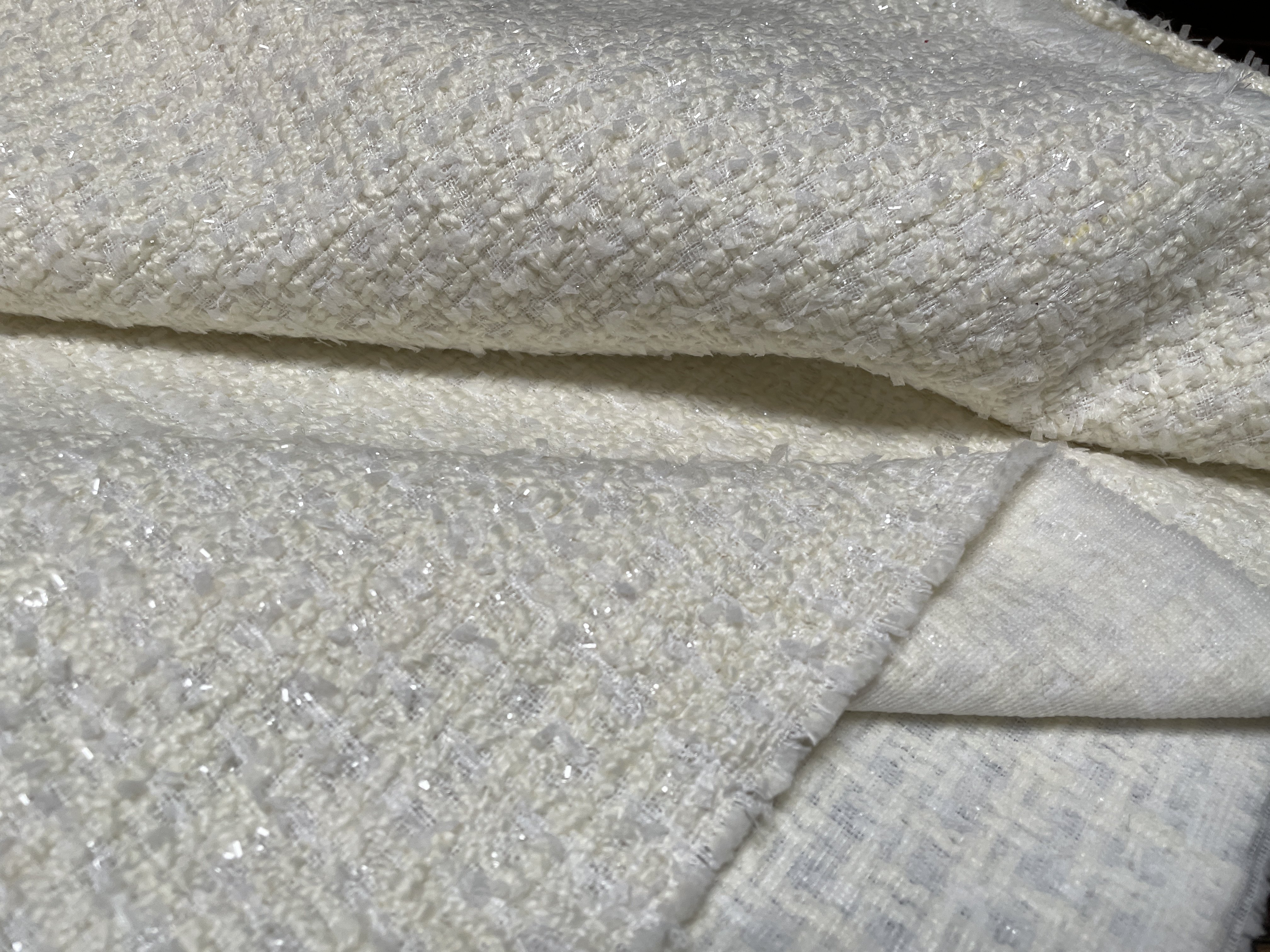 T1222编织小香风设计师布料1.3米×1.45米