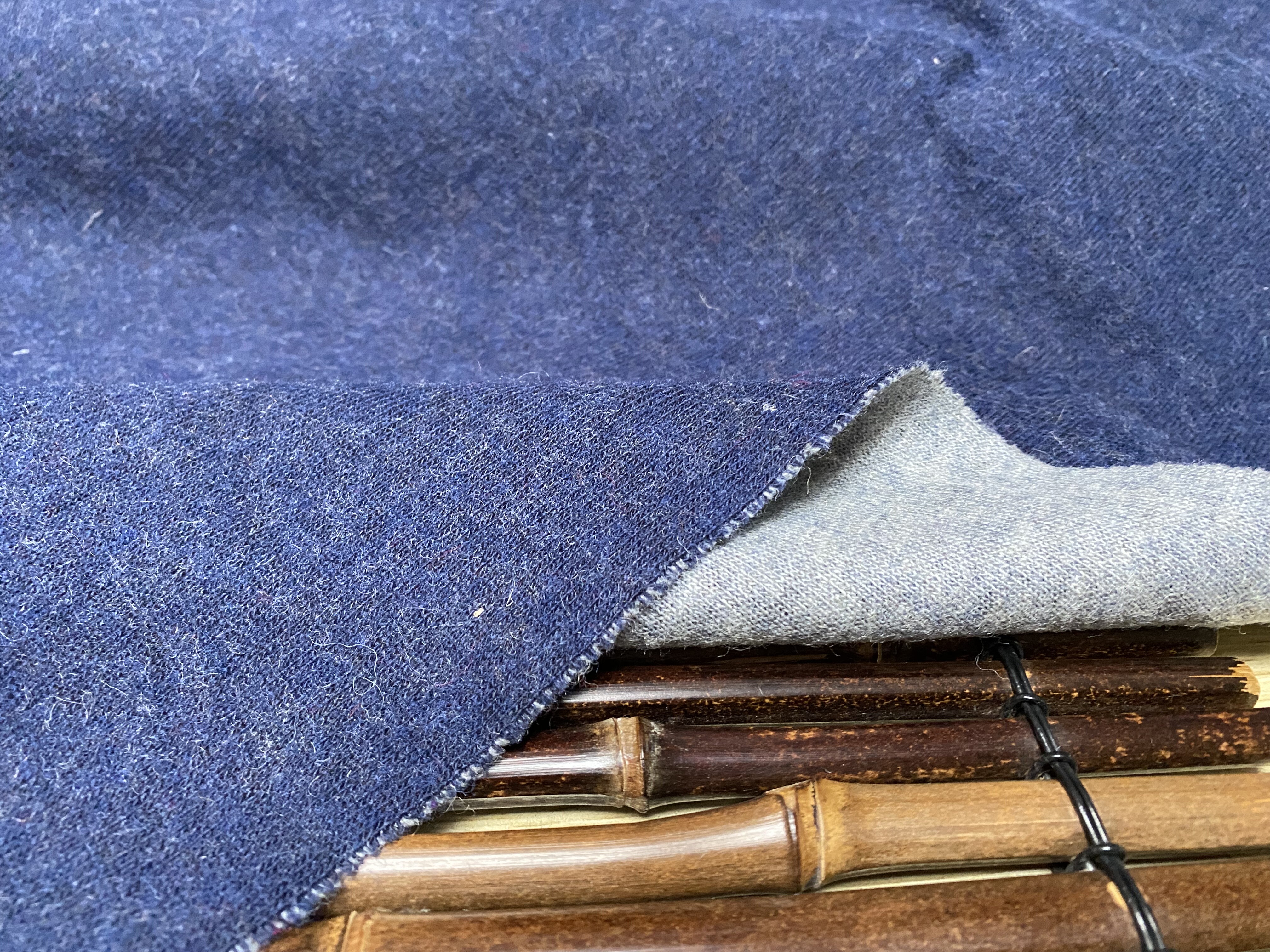 T1124 日本双面针织羊绒设计师布料3米×1.4米