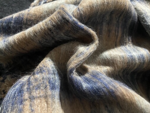 d0131 日本长毛羊绒设计师布料1.50米乘1.40