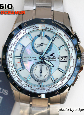 CASIO卡西欧OCEANUS 海神系列OCW-S2000P-2ADF全钛合金 结束