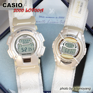 G-SHOCK 2000年限定情侣对表LOV00A-7JR(音乐铃声珍珠白)全新现货
