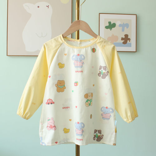 没有防水层的纯棉儿童罩衣