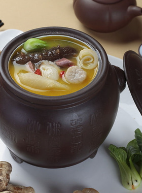 紫砂餐具官府餐具特色东坡肉罐红烧肉紫砂器皿谭家菜器皿海参鱼翅