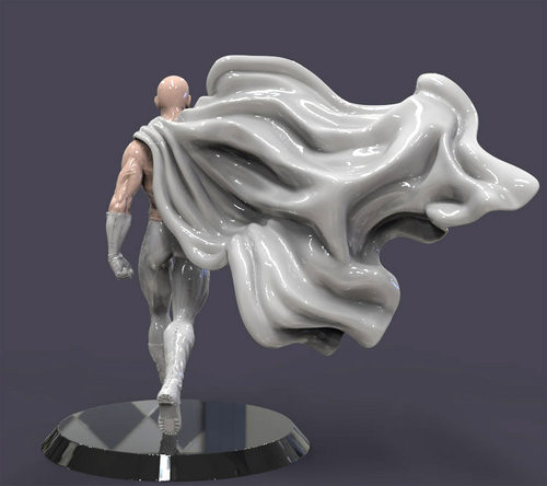 3d打印图纸模型素材一拳超人光头大魔王STL圆雕图F2607