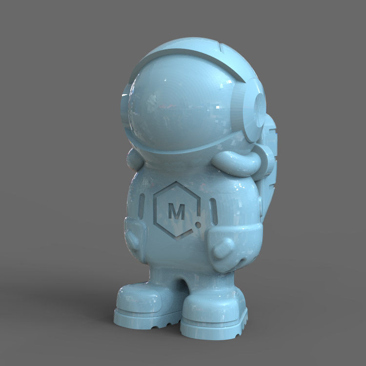 3d打印图纸模型素材文件宇航员stl摆件圆雕图f2861