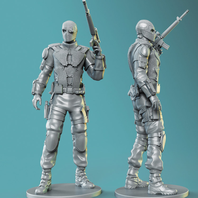 3d打印图纸模型素材文件DC死亡射手STL手办摆件F2233