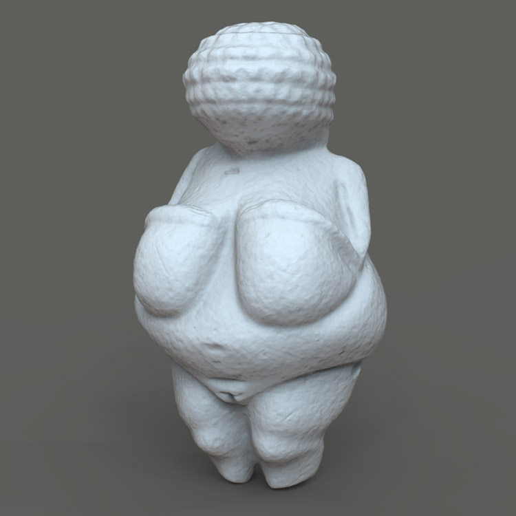 3d打印图纸模型维伦多尔夫的维纳斯STL雕塑圆雕F2819