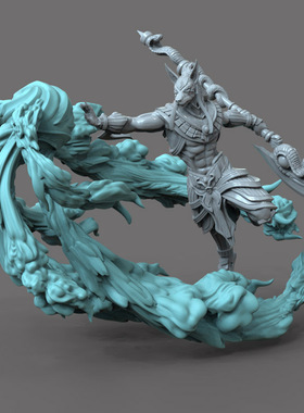 3d打印图纸模型埃及神话沙漠之神赛斯STL摆件立体圆雕图F3517