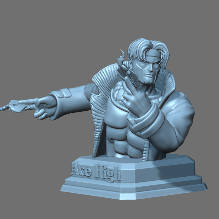 3d打印图纸模型素材文件X战警牌皇STL手办圆雕图F2585