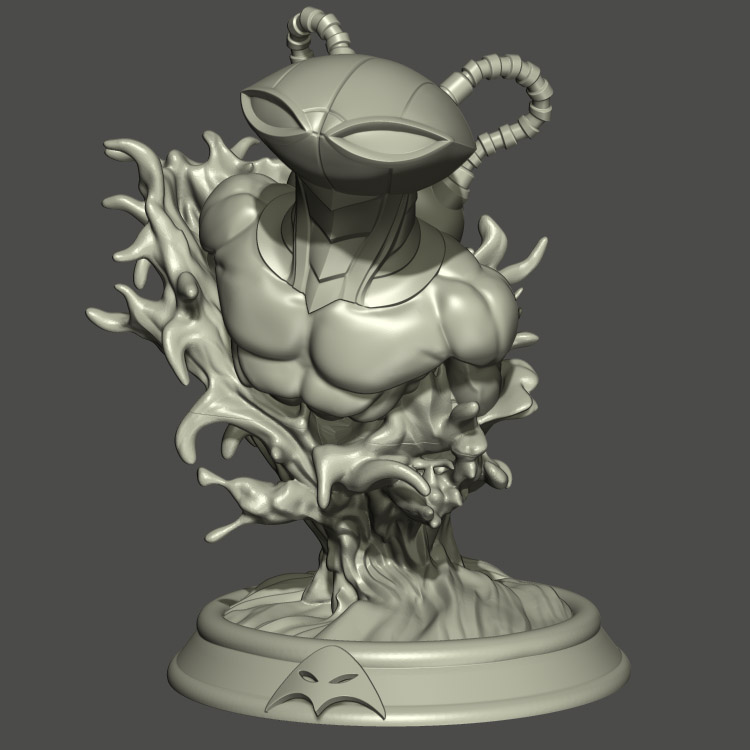 3d打印图纸模型素材黑蝠鲼手办STL高精雕刻圆雕图F1715