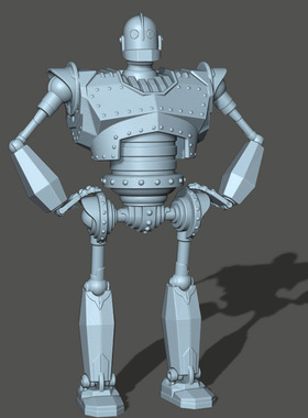 3d打印图纸模型数据STL手办钢铁机器巨人摆件F1939