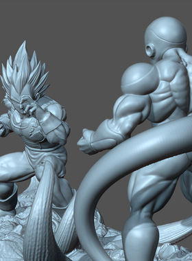 3d打印图纸模型素材龙珠贝吉塔弗利萨STL手办圆雕图F2079