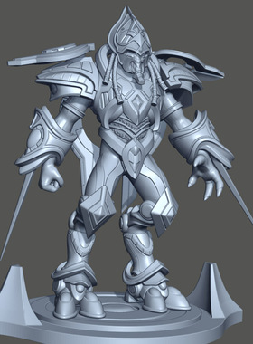 3d打印图纸模型素材STL星际阿塔尼斯高精手办雕刻圆雕图F1807