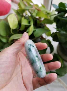 A货糯种牛奶底飘花翡翠手镯圈58.6性价比高 不还价，还价绕行