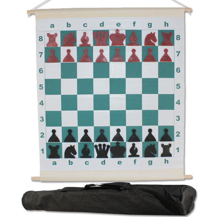 成人教师上课培训磁性国际象棋教学棋欧美国家棋院方便携带卷筒式