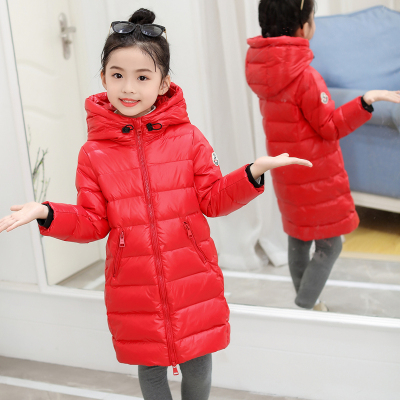 儿童羽绒服中长款加厚男女童长款
