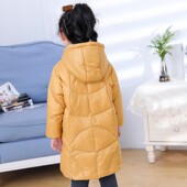 新款 洋气外套 轻薄加厚小童中童冬装 儿童羽绒服中长款 男童女童韩版