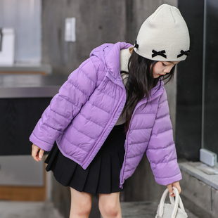 新款儿童轻薄羽绒服宝宝男童女童超轻短款冬季女宝中大童外套童装