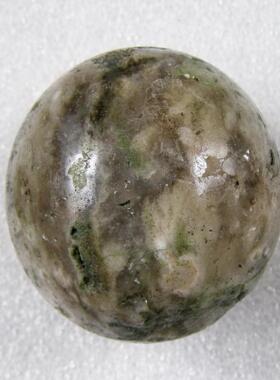 天然海洋石圆球50毫米/海洋碧玉手把件/海洋玛瑙个人饰品158克