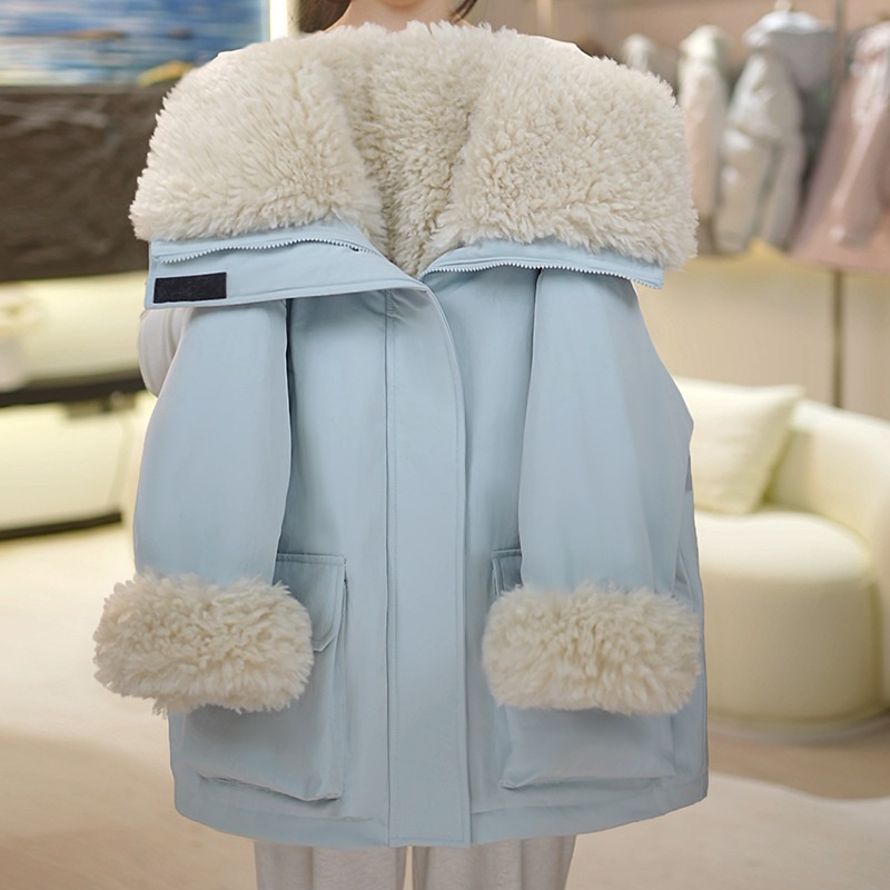 女童棉衣加绒加厚冬装2025新款洋气儿童冬季棉服外套女孩冬款母女