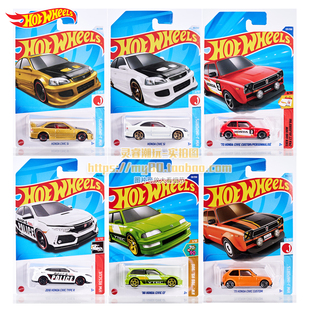 风火轮本田思域改装版HONDA CIVIC SI金思域白色版TYPE R收藏车模