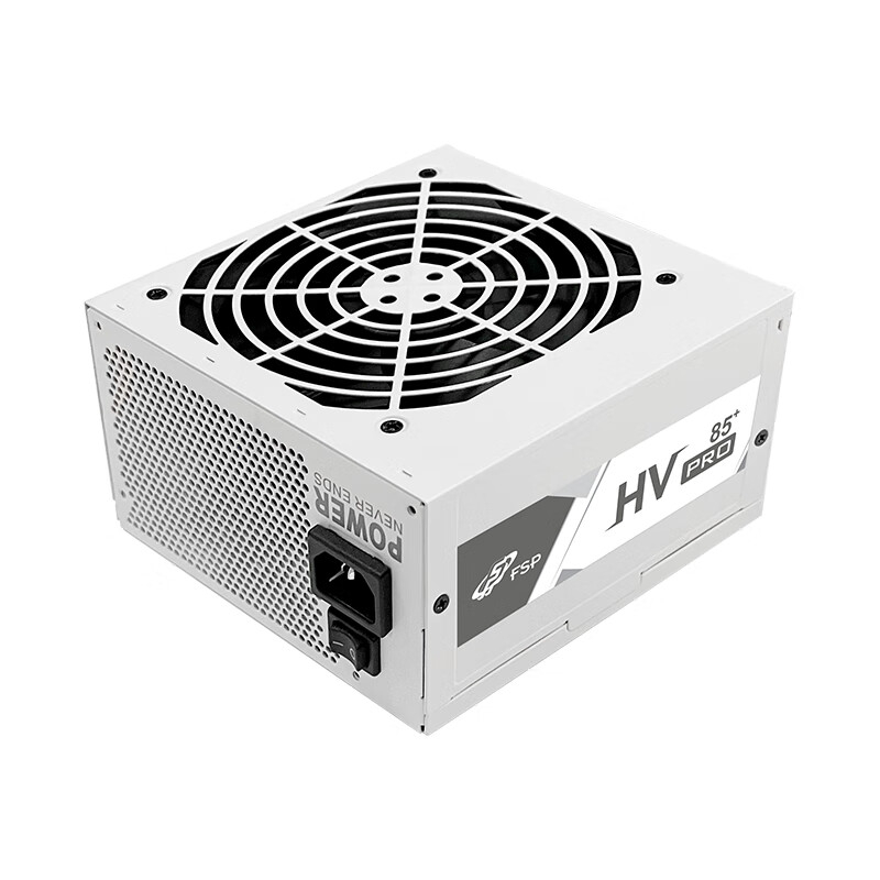雪装版650W电源铜牌认证HV650白色电源ATX3.0游戏静音电源