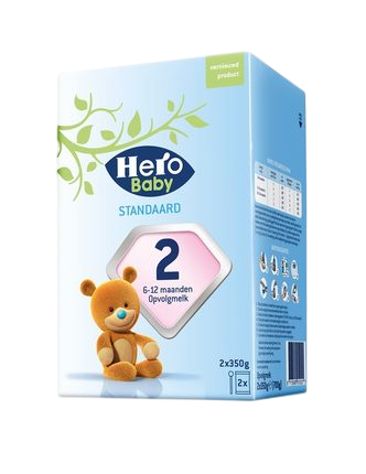 保税区进口herobaby荷兰本土婴幼儿奶粉2段6-12个月宝宝2盒包邮