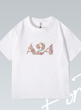 A24 荆棘 logo电影 文艺街头落肩潮流印花重磅T恤男女宽松短袖