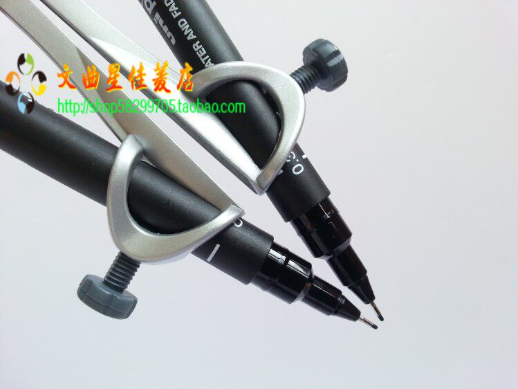 包邮注册建筑师设计考试 专用双线笔 三菱针管笔+可调笔架 绘图笔