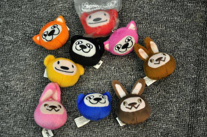 外单 很搞笑的表情头 各种表情款 兔兔和熊 毛绒挂件